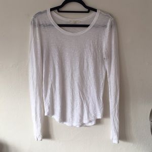 white long sleeve tee